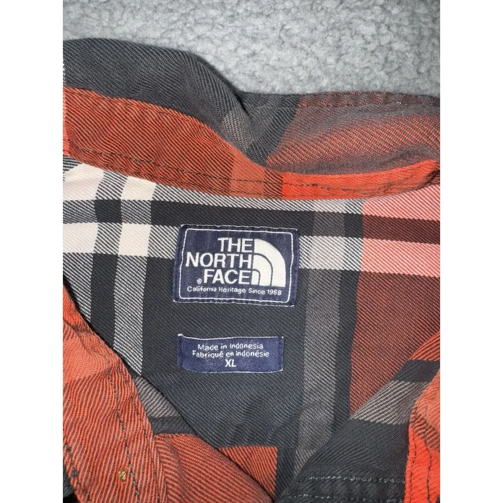 Vintage The North Face Button Up Shirt Men XL Plaid Outdoor‎ Distressed